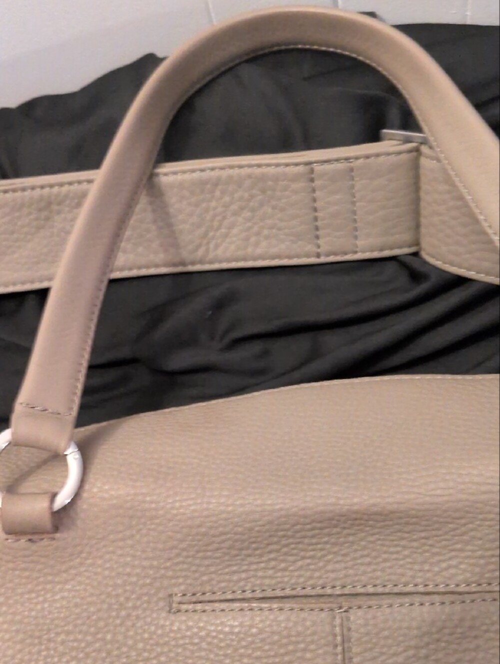 Hammit Daniel Tan Leather Satchel with Stud Accents - Picture 5 of 16